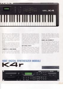 Kawai K4 brochure, page 3